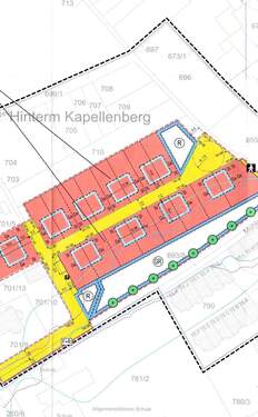Lageplan Bebauungsplan - 5 Zimmer Mehrfamilienhaus, Wohnhaus in Saulheim