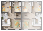 DH Aura 115 - Grundriss Obergeschoss links - 