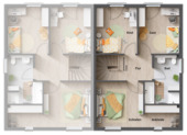 DH Aura 115 - Grundriss Obergeschoss rechts - 