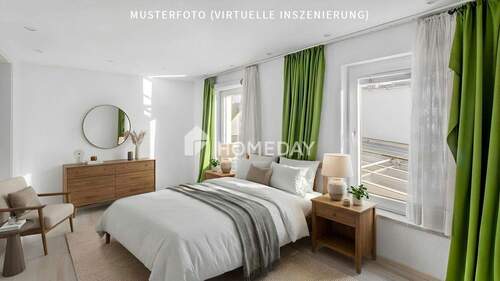 1. OG Schlafzimmer 1-Musterfoto (virtuelle Inszenierung)2 - 