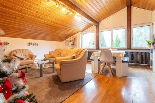 Der Wohn- Essbereich in der DG-Wohnung - 