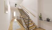 Heller und freundlicher Flur im Obergeschoss - 