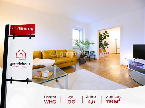 TITELBILD - RESERVIERT!!! Hell und großzügig! Attraktive 4,5 Zimmer Wohnung in zentraler Lage von Lingen!