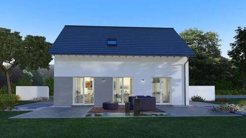 Ansicht Garten - 5 Zimmer Einfamilienhaus zum Kaufen in Stetten