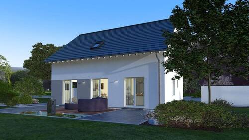 Ansicht Garten - 5 Zimmer Einfamilienhaus in Stetten