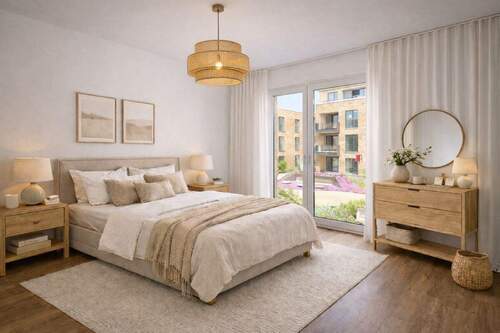 Schlafzimmer 1 (teilvisualisiert) - 4 Zimmer Etagenwohnung zum Kaufen in Lübeck