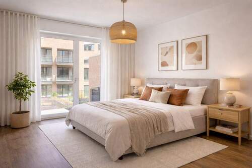 Schalfzimmer 2 (teilvisualisiert) - 4 Zimmer Etagenwohnung in Lübeck