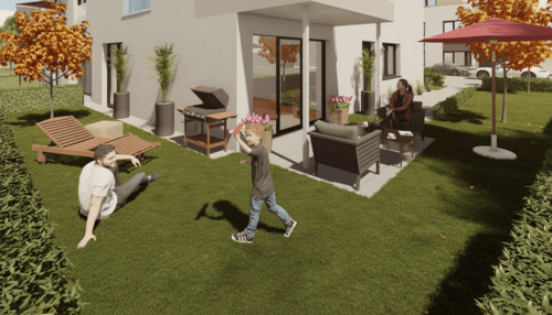 Graten - Terrassenwohnung mit 86,90 m&sup2; in Würselen zum Kaufen