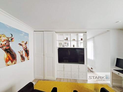 Wohnzimmer, Raumteiler.jpg - 1 Zimmer Etagenwohnung in Bad Mergentheim