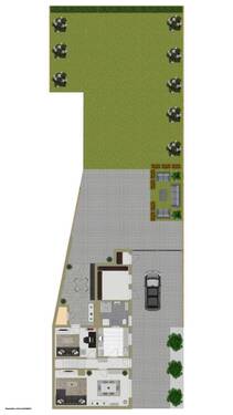 Erdgeschoss und Außenbereich - 