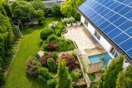Garten_Vogelperspektive - 6 Zimmer Einfamilienhaus in Nauheim