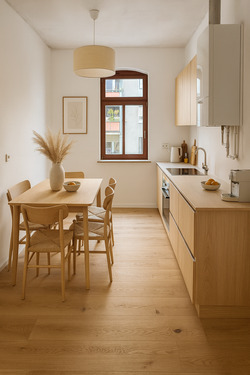 Küche Visualisiert - 2-Zimmer-Wohnung mit Balkon, St Johannis, Neubau, 5% AfA, Ohne Provision