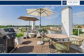 wunderschöne Dachterrasse - Moderne 4-Zimmer-Maisonette-Wohnung mit Dachterrasse in Rheinnähe