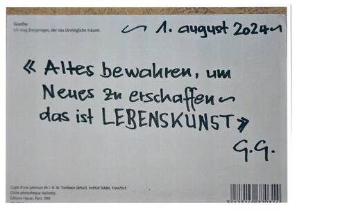 Lebenskunst...! Altes bewahren... - 