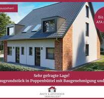 Sehr gefragte Lage! Großes Baugrundstück in Poppenbüttel mit Baugenehmigung und Planung! - Hamburg / Poppenbüttel