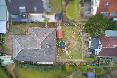 Luftbild - IST Stand - Grundstück in Hamburg / Poppenbüttel zum Kaufen