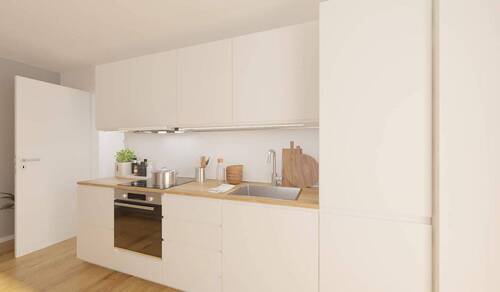 Die offene Wohnküche lädt zum gemeinsamen Kochen e - 