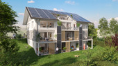 Visualisierung Außen 1 - Ihr Traumhaus auf einer Ebene I KFW-Förderung I Natürlich aus Holz: Helle, wohngesunde 5 bis 8-Zimmerwohnung in Singen-Volkertshausen