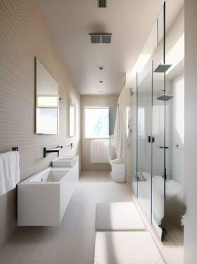 mögliche Umgestaltung der Garderobe zum Badezimmer - 