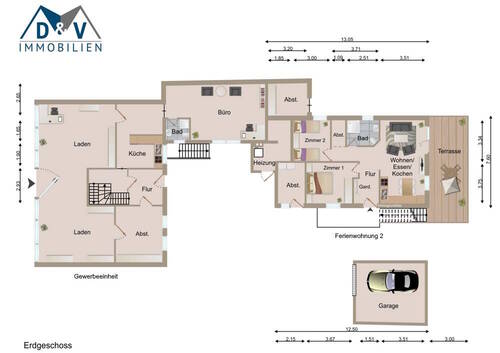 Gewerbeeinheit u. Ferienwohnung 2 - 