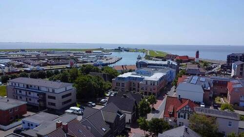Luftbild Hafen - 1 Zimmer Mehrfamilienhaus, Wohnhaus in Büsum