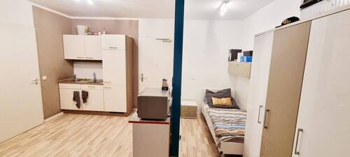 Küche_Schlafen.jpg - 1 Zimmer Etagenwohnung in Fürth