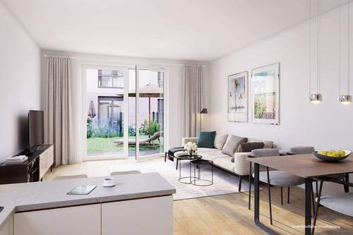 Haus_Kaufen_Erkner_Wohn_Esszimmer_s - Doppelhaushälfte mit 125,00 m&sup2; in Erkner zum Kaufen