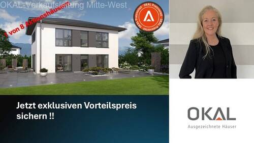 Bild 1 - Aktion !! MODERNES WOHNHAUS MIT ELEGANTEM WALMDACH - Malervorbereitet inkl. Grundstück