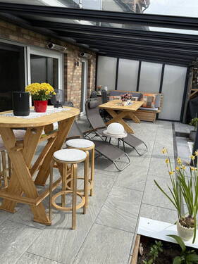 Terrasse - 5 Zimmer Doppelhaushälfte in Langenfeld