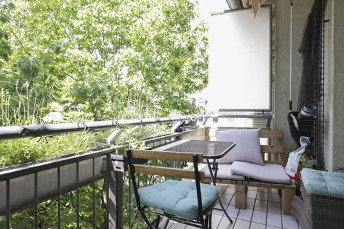 Balkon - 3 Zimmer Etagenwohnung in Frankfurt am Main