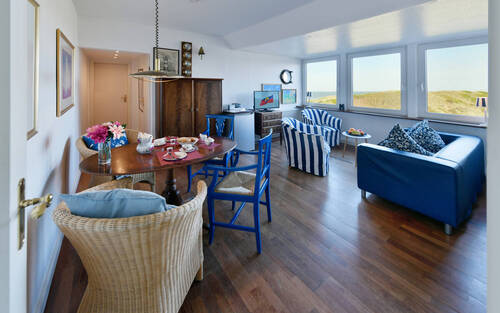 Wohnzimmer - Wangerooger Wohlfühltraum mit Blick auf Nordsee aus jedem Fenster.