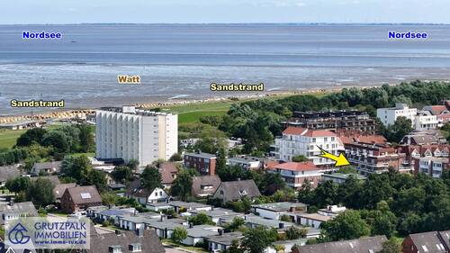 so nah zum Sandstrand in Döse - 