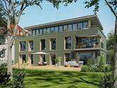 Ansicht Garten - hochwertige 3 Zimmer-Gartenwohnung - moderner und nachhaltiger Neubau im Stadtteil 'Neue Mitte Kreuz'