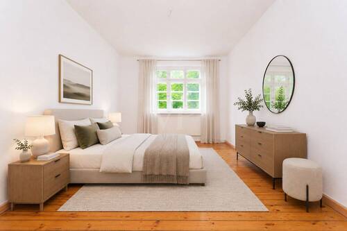 Schlafzimmer - 3 Zimmer Etagenwohnung zum Kaufen in Berlin