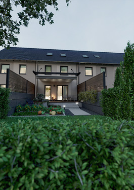 RH Mainz 128 - Gartenansicht - Reihenmittelhaus mit 150,00 m² in Erfurt zum Kaufen