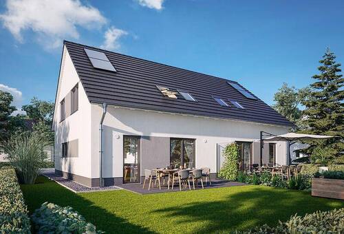 DHBehringen116 - Gartenansicht - Unabhängigkeit und Nähe - beides ideal kombiniert in Alperstedt