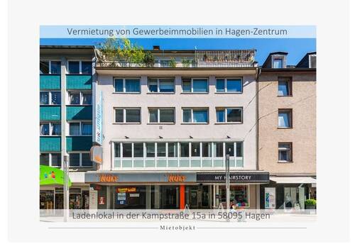 Mietobjekt.jpg - Attraktive Gewerbefläche für Ladenlokale, Praxen, Kanzlei, Gastro und Dienstleistungen in dem beliebten Stadtzentrum von Hagen...