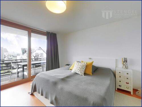 Schlafzimmer - Etagenwohnung mit 107,30 m&sup2; in Eriskirch zur Miete