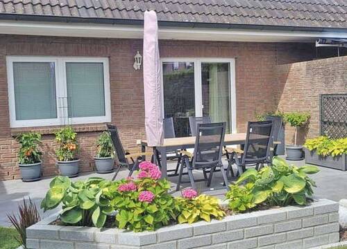 Terrasse in Südlage - Doppelhaushälfte mit 114,00 m&sup2; in Wahlstedt zum Kaufen