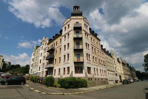 Eckansicht - Bezugsfreie 3- Zimmer- Wohnung mit Wannenbad zentrumsnah in Chemnitz