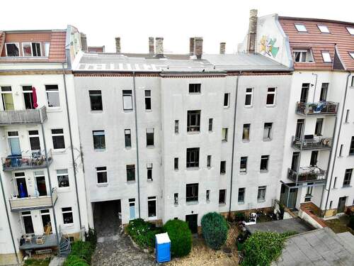 6977-lang1_Rückansicht - 2 Zimmer Mehrfamilienhaus, Wohnhaus zum Kaufen in Leipzig