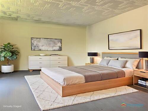 Schlafzimmer OG - virtually staged - 