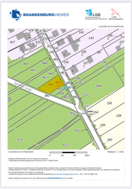 Lagekante - Grundstück in Ruhland