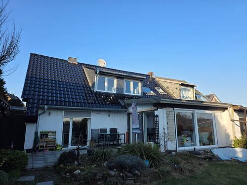 Rückansicht Doppelhaushälft - Mehrfamilienhaus, Wohnhaus mit 259,00 m&sup2; in Velbert zum Kaufen