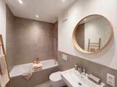 Innenvisualisierung Beispiel Badezimmer - Etagenwohnung mit 81,90 m&sup2; in München zum Kaufen