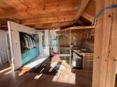 Ansicht Obergeschoss Saune mit Dusche - 