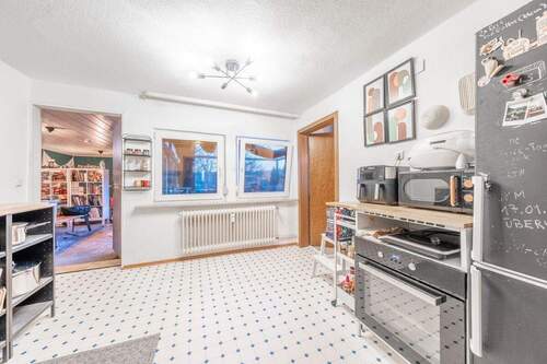 Im Obergeschoss findet sich diese Küche - 