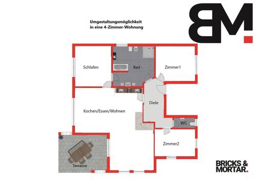 Umgestaltungsmöglichkeit - 