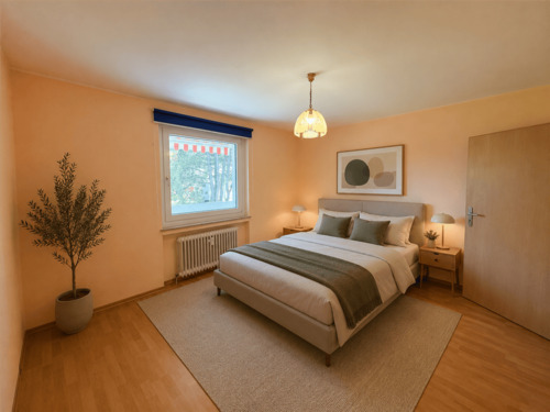 Schlafzimmer - virtually staged - 