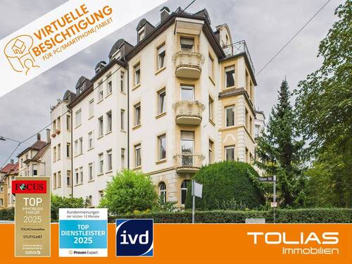 Titelbild - Altbaucharme trifft Raumvielfalt - 4-Zimmer-Wohnung mit zwei Balkonen und viel Raum zum Gestalten